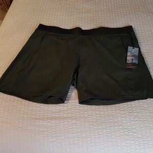 NWT Men's Kyodan Active Forest Green Athletic Shorts Size Large